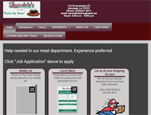 Tablet Screenshot of lamendolassupermarket.com